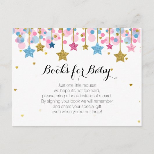Twinkle Twinkle Little Star Baby Shower Books ポストカード (正面)