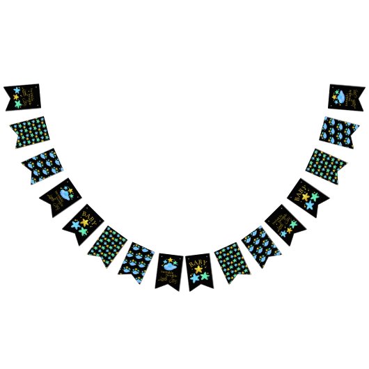 Twinkle Twinkle Little Star Baby Shower Bunting Fl バンティングフラッグ (全)