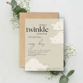 Twinkle Twinkle Little Star Baby Shower I 招待状