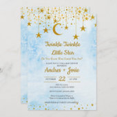 Twinkle Twinkle Little Star Baby Shower Invitation 招待状 (正面/裏面)