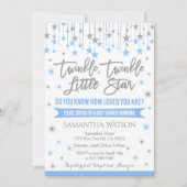 Twinkle Twinkle Little Star Baby Shower Invitation 招待状 (正面)