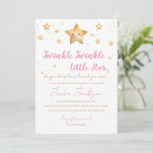 Twinkle Twinkle Little Star Baby Shower Invitation 招待状 (スタンド正面)