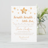 Twinkle Twinkle Little Star Baby Shower Invitation 招待状 (スタンド正面)