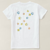 Twinkle Twinkle Little Star Baby shower-to-be Tシャツ (デザイン裏面)