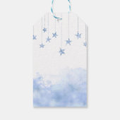 Twinkle Twinkle Little Star Blue Boy Baby Shower ギフトタグ (裏面)