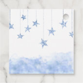 Twinkle Twinkle Little Star Blue Boy Baby Shower フェイバータグ (裏面)