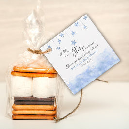 Twinkle Twinkle Little Star Blue Boy Baby Shower フェイバータグ