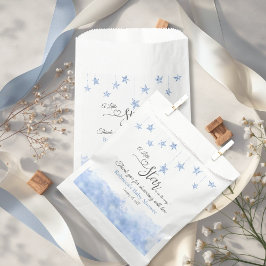 Twinkle Twinkle Little Star Blue Boy Baby Shower フェイバーバッグ