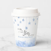 Twinkle Twinkle Little Star Blue Boy Baby Shower 紙コップ (裏面)