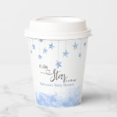 Twinkle Twinkle Little Star Blue Boy Baby Shower 紙コップ (正面)