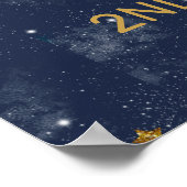 Twinkle Twinkle Little Star Boy 2nd Birthdayパーティー ポスター (角)