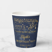 Twinkle Twinkle Little Star Boy 2nd Birthdayパーティー 紙コップ (正面)