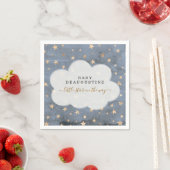Twinkle Twinkle Little Star Boy Baby Shower Napkin スタンダードカクテルナプキン (インサイチュ)