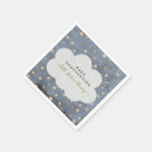 Twinkle Twinkle Little Star Boy Baby Shower Napkin スタンダードカクテルナプキン (角)