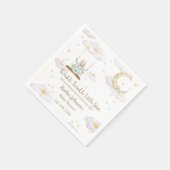 Twinkle Twinkle Little Star Bunny Baby Baby Shower スタンダードカクテルナプキン (角)