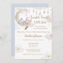Twinkle Twinkle Little Star Bunny Baby Baby Shower