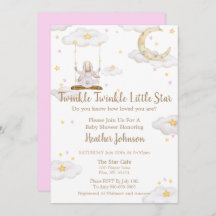 Twinkle Twinkle Little Star Bunny Baby Baby Shower