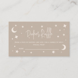 Twinkle Twinkle Little Star Diaper Raffle Ticket エンクロージャーカード