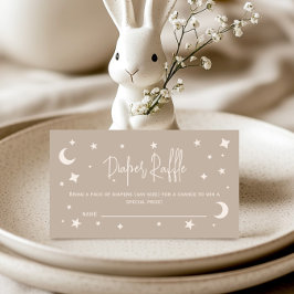 Twinkle Twinkle Little Star Diaper Raffle Ticket エンクロージャーカード