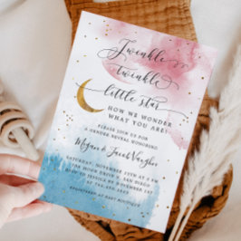 Twinkle Twinkle Little Star Genderのパーティー 招待状