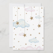 Twinkle Twinkle Little Star Genderのパーティー 招待状 (裏面)