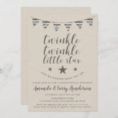 Twinkle Twinkle Little Star Gender Reveal招待状 招待状 (正面/裏面)