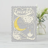 Twinkle Twinkle Little Star Gender Reveal招待状 招待状 (スタンド正面)