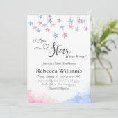 Twinkle Twinkle Little Star Gender Reveal 招待状 (スタンド正面)