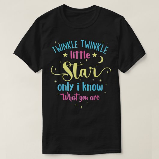 Twinkle Twinkle Little Star Gender Reveal Party Ba Tシャツ (デザイン正面)