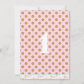 Twinkle Twinkle Little Star Girl 1st Birthday 招待状 (裏面)