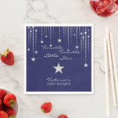 Twinkle Twinkle Little Star Napkins – 青、銀 スタンダードランチョンナプキン (インサイチュ)