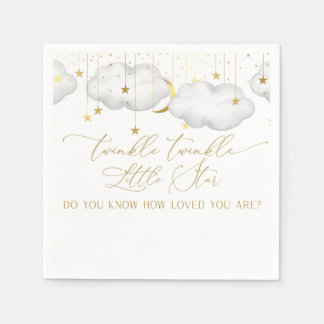 Twinkle Twinkle Little Star Napkins、Moon and Star スタンダードカクテルナプキン