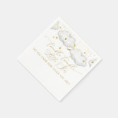 Twinkle Twinkle Little Star Napkins、Moon and Star スタンダードカクテルナプキン (角)