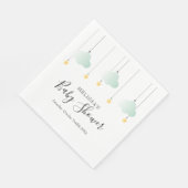 Twinkle Twinkle Little Star Neutralベビーシャワー スタンダードランチョンナプキン (角)