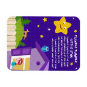 Twinkle Twinkle Little Star Nursery Rhyme Magnet マグネット (横)