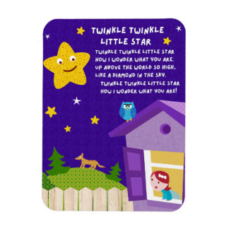 Twinkle Twinkle Little Star Nursery Rhyme Magnet マグネット