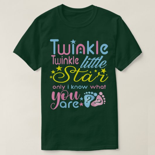 Twinkle Twinkle Little Star Only I Know Gender Rev Tシャツ (デザイン正面)
