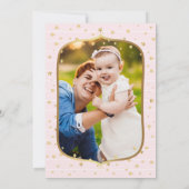 Twinkle Twinkle Little Star Photo Birthdayパーティー 招待状 (裏面)