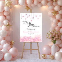 Twinkle Twinkle Little Star Pink Girl Baby Shower