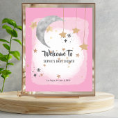 Twinkle Twinkle Little Star Pink Splash Welcome ポスター