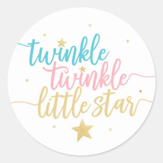 Twinkle Twinkle Little Star Roundシール ラウンドシール
