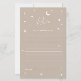 Twinkle Twinkle Little Star Shower Advice Card