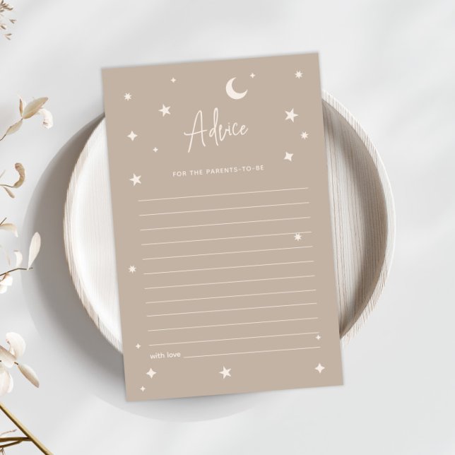 Twinkle Twinkle Little Star Shower Advice Card (クリエイターアップロード済み)