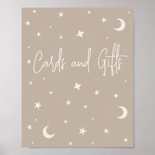 Twinkle Twinkle Little Star Shower Cards and Gifts ポスター (正面)