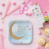 Twinkle Twinkle Little Star Square Paper Plate ペーパープレート (パーティー)