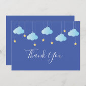 Twinkle Twinkle Little Star Thank You Blue サンキューカード (正面/裏面)