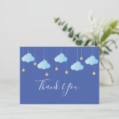 Twinkle Twinkle Little Star Thank You Blue サンキューカード (スタンド正面)