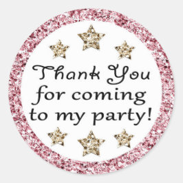 Twinkle Twinkle Little Star Thank You Stickers ラウンドシール