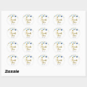 Twinkle Twinkle Little Star Thank You Stickers ラウンドシール (シート)