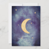 Twinkle Twinkle little star watercolor babyshower 招待状 (裏面)